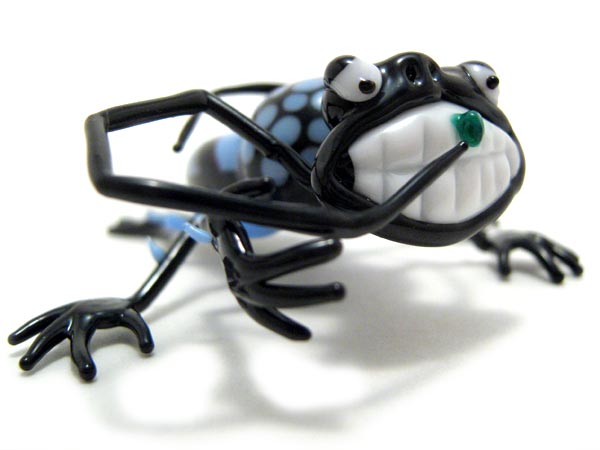 A Little Bit of Spinach, glass bug by Wesley Fleming