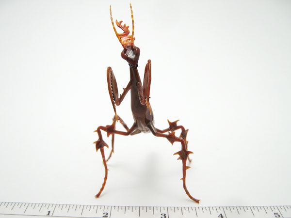 Ghost Mantis, glass mantis by Wesley Fleming