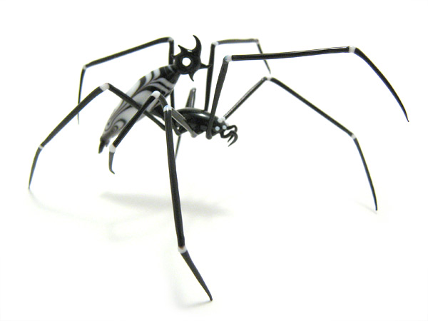 Orb-Weaver Pendant, glass spider by Wesley Fleming