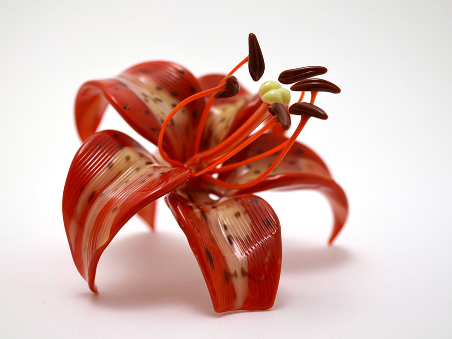 Oriental Lily, glass oriental lily by Wesley Fleming
