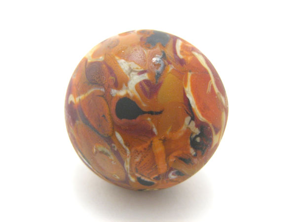 Scarab with Dung Ball, glass scarab by Wesley Fleming