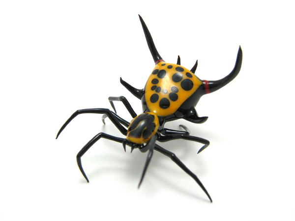 Spiny-Backed Spider, glass bug by Wesley Fleming