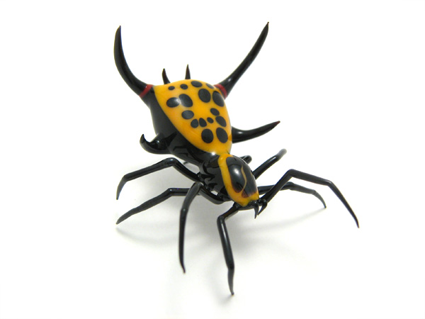 Spiny-Backed Spider, glass spider by Wesley Fleming