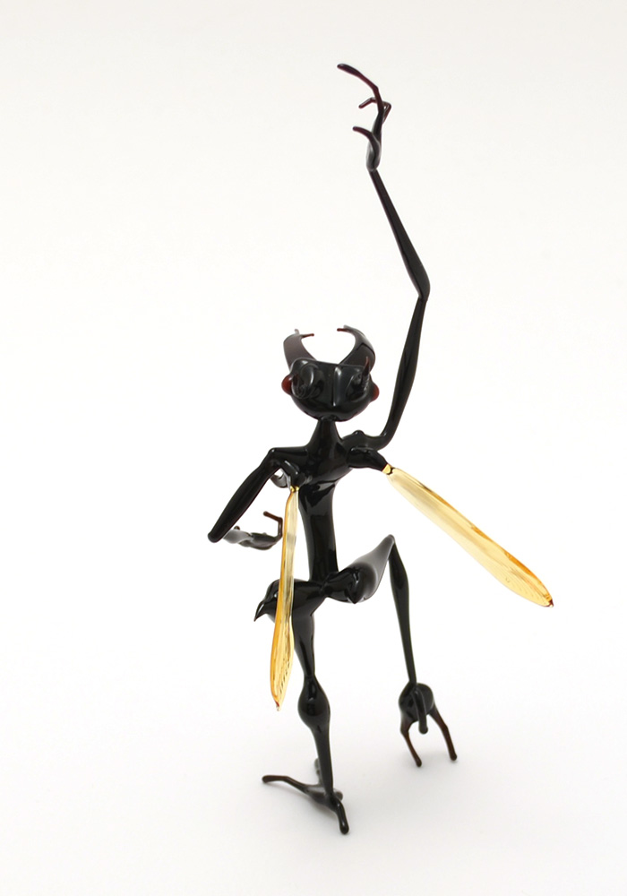 Dobsonfly Fairy collaboration with Shane Fero, glass collaboration by Wesley Fleming