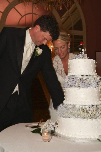 Cutting the cake