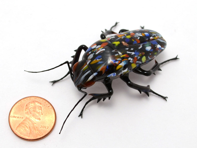 Confetti Beetle, glass beetle by Wesley Fleming
