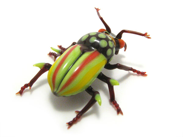 Thorny Dung-Muncher, glass insect by Wesley Fleming