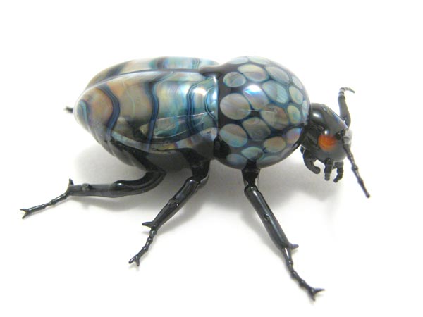 Iridescent Chafer Beetle, glass bug by Wesley Fleming
