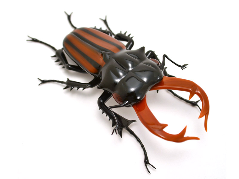 Lucanus cervus - stag beetle, glass stag beetle by Wesley Fleming