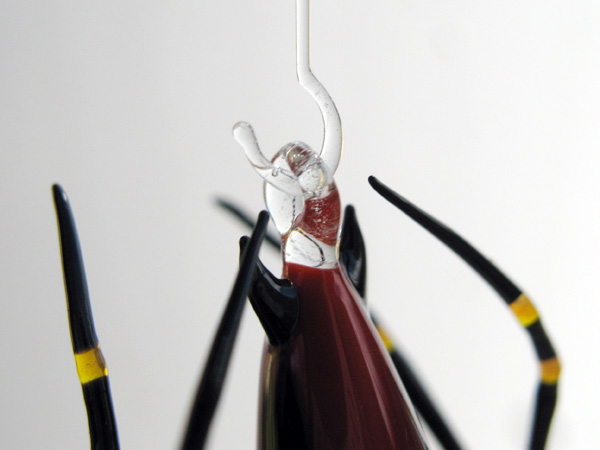 Papuan Orb Weaver Spider redux, glass spider by Wesley Fleming