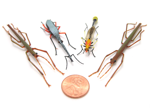 Skinny Minis Group, glass bugs by Wesley Fleming