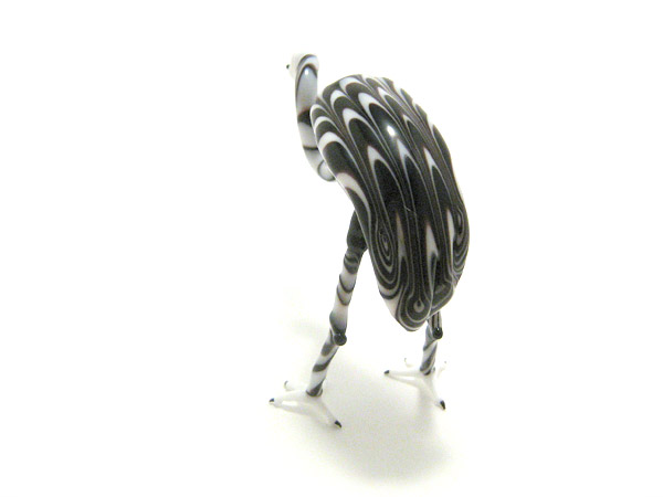 Stork, glass bird by Wesley Fleming