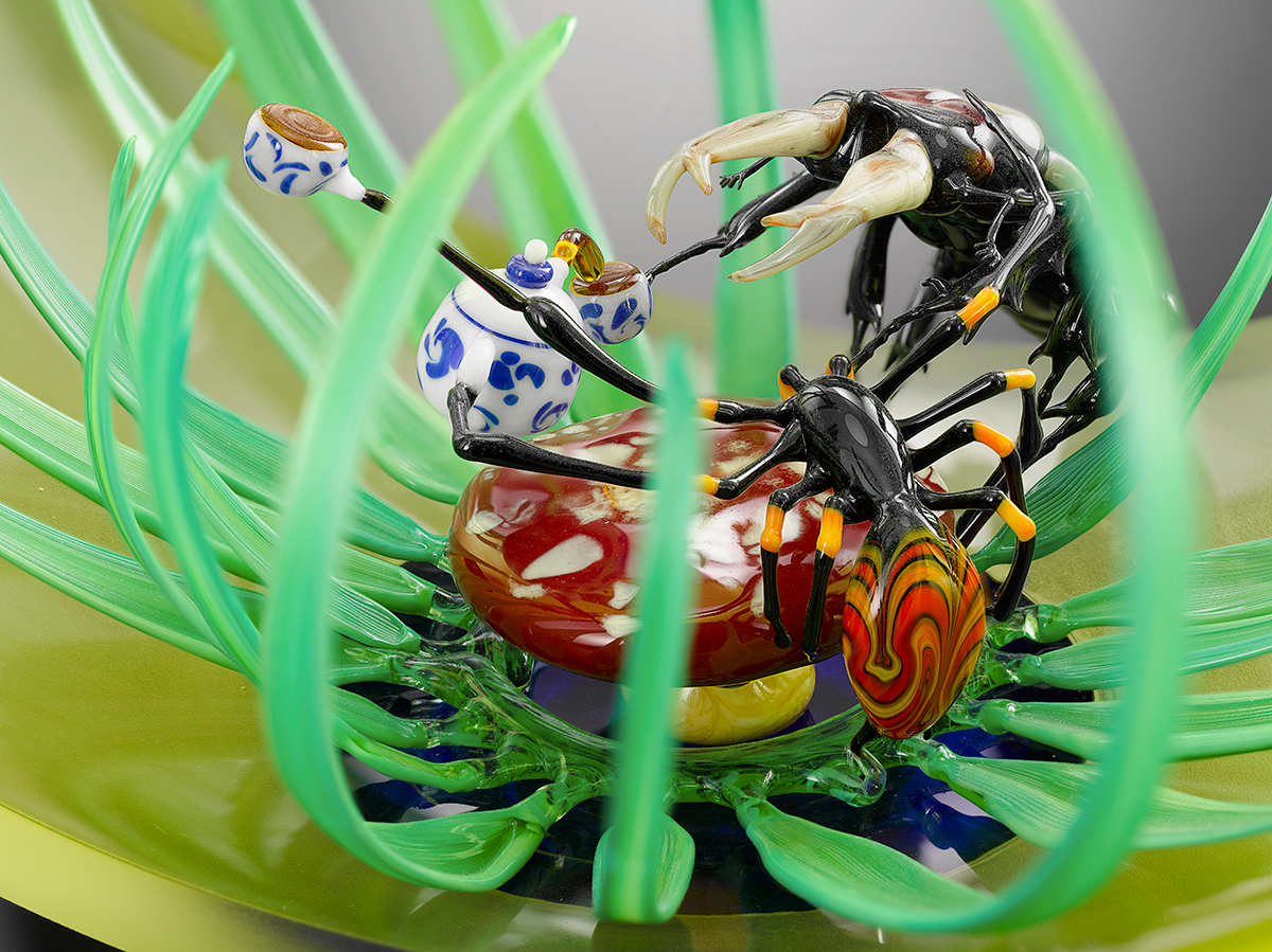 Glass teapot by Wesley Fleming and Peter Muller